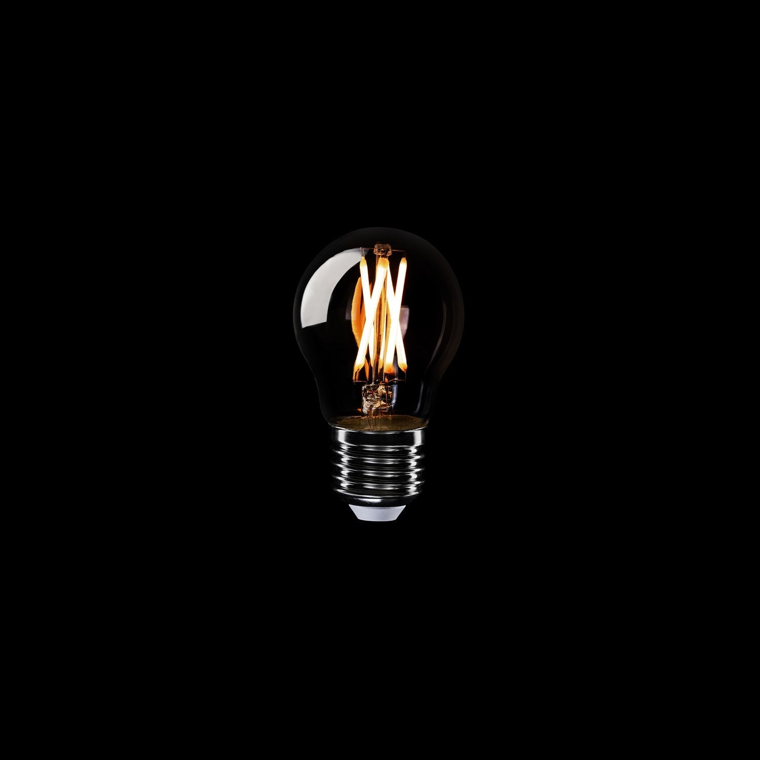 Lampadina LED a filamento incrociato Mini Globo G45 4,8W 400Lm E27 2200K Dimmerabile - X01