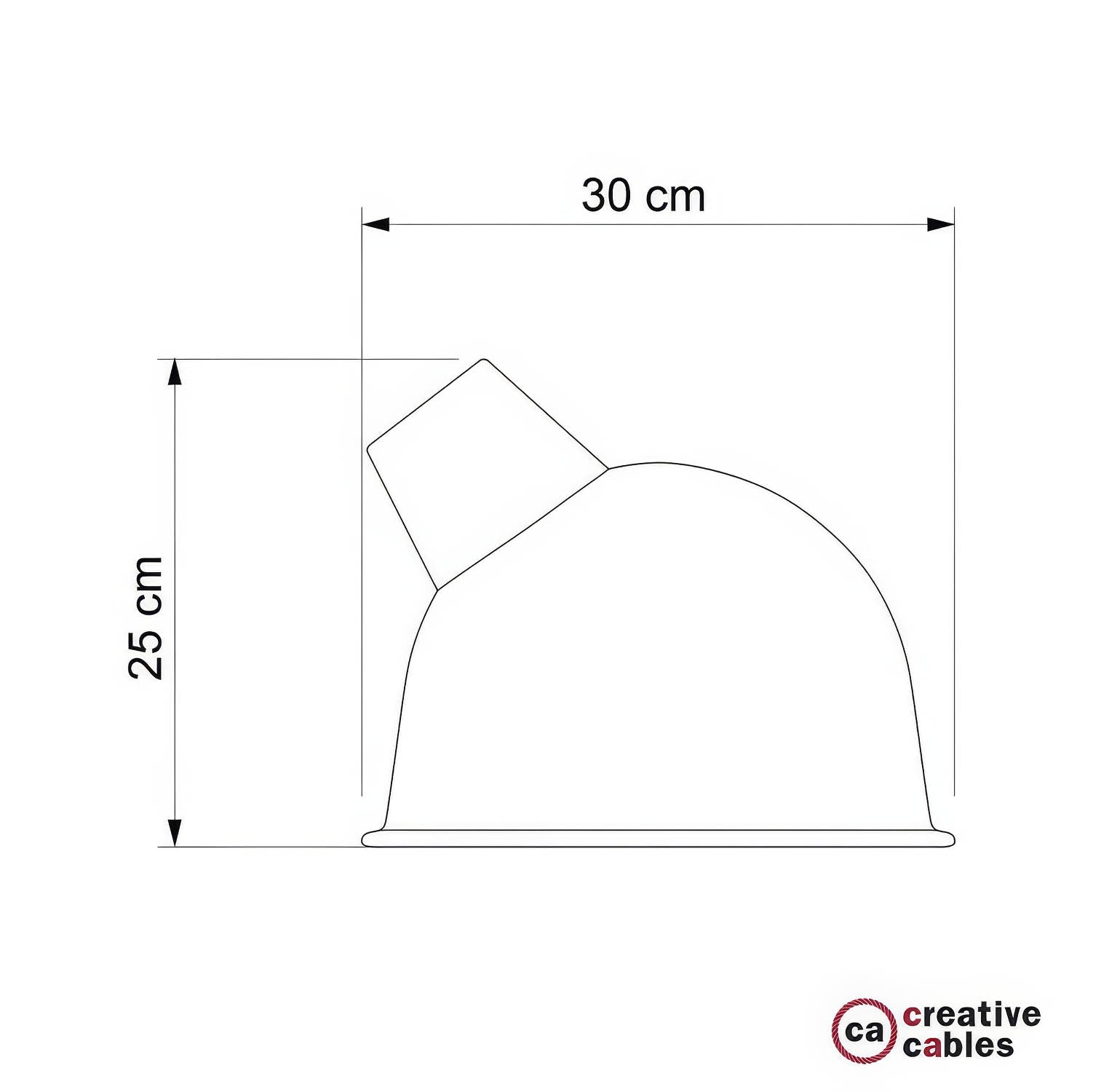 Paralume Broadway in metallo smaltato con attacco E27 - Nero