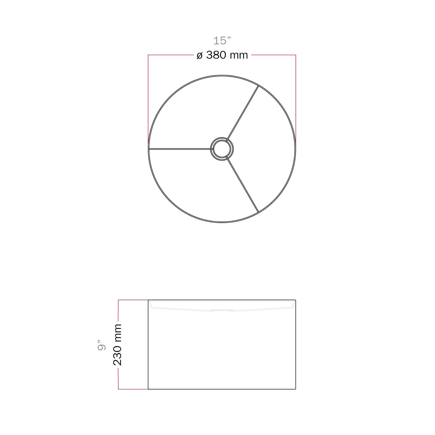 Paralume Cilindro L in tessuto con attacco E27 - Made in Italy - Arenal Oro