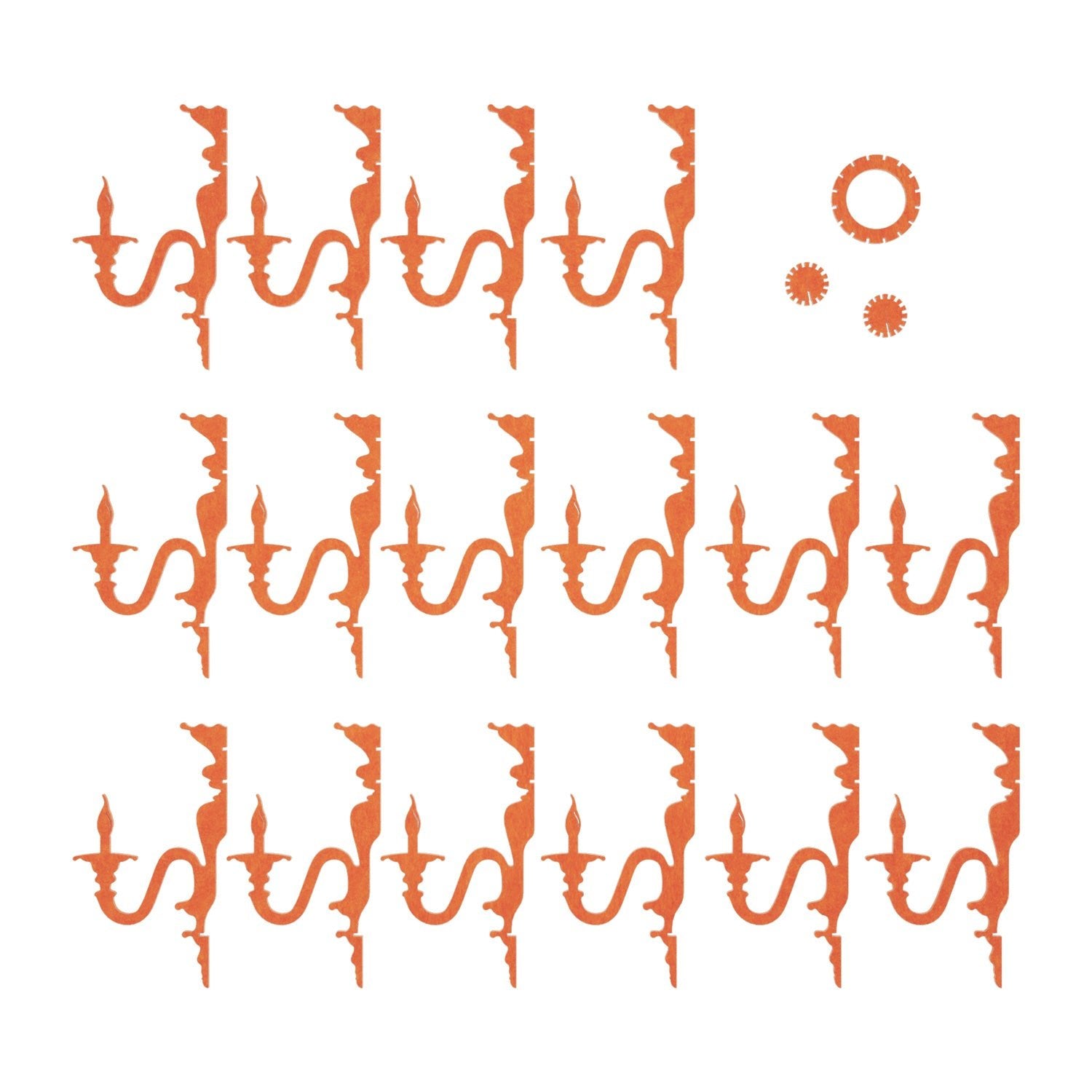 Paralume classico SHHANDELIER in materiale fonoassorbente - Arancione melange