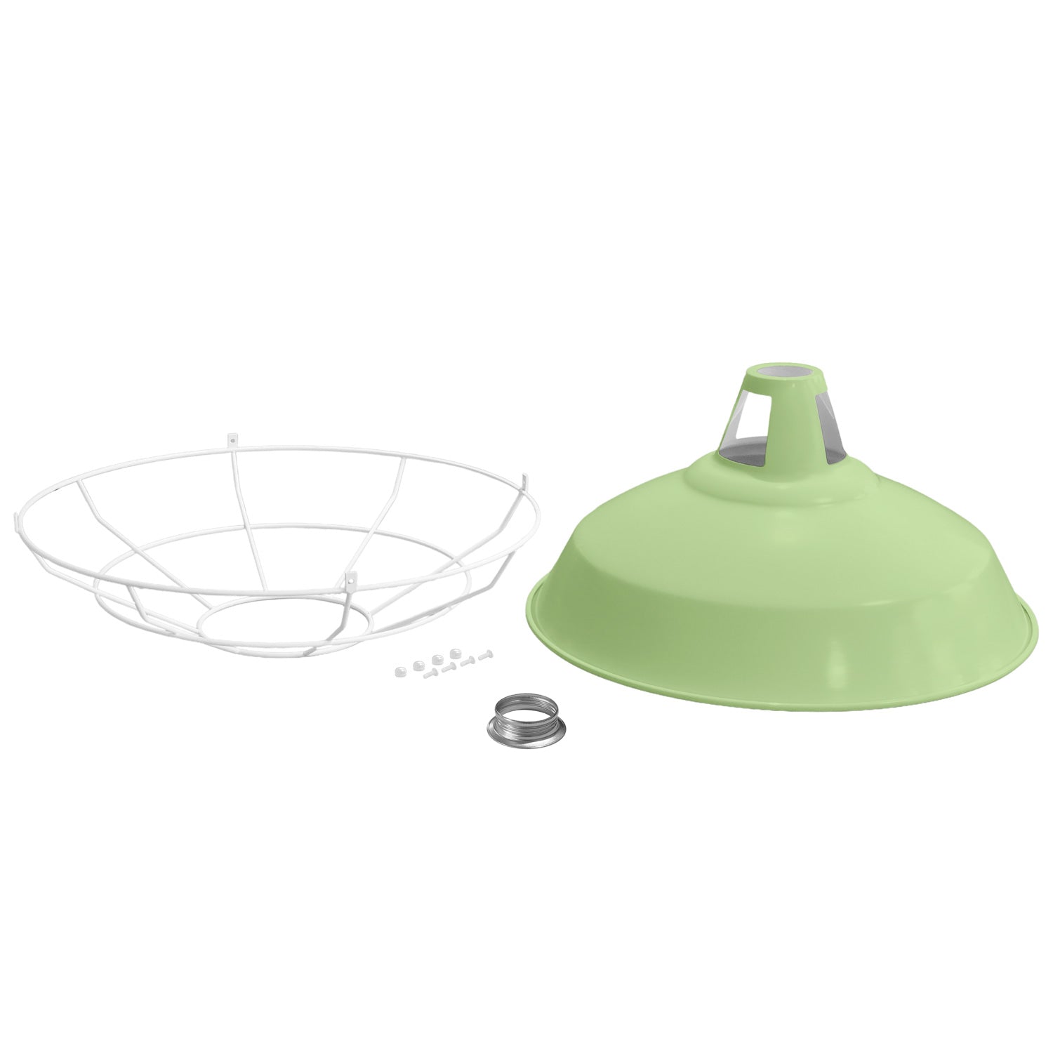 Paralume Harbour con gabbia in metallo - Verde prato