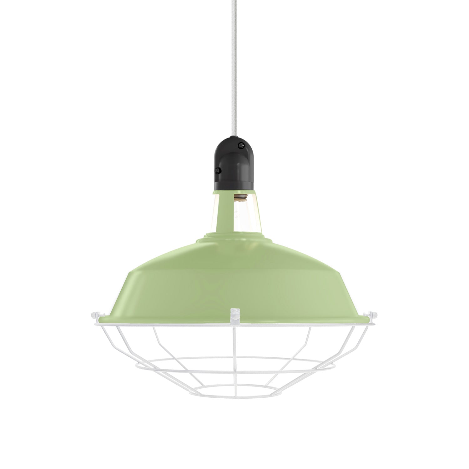 Paralume Harbour con gabbia in metallo - Verde prato