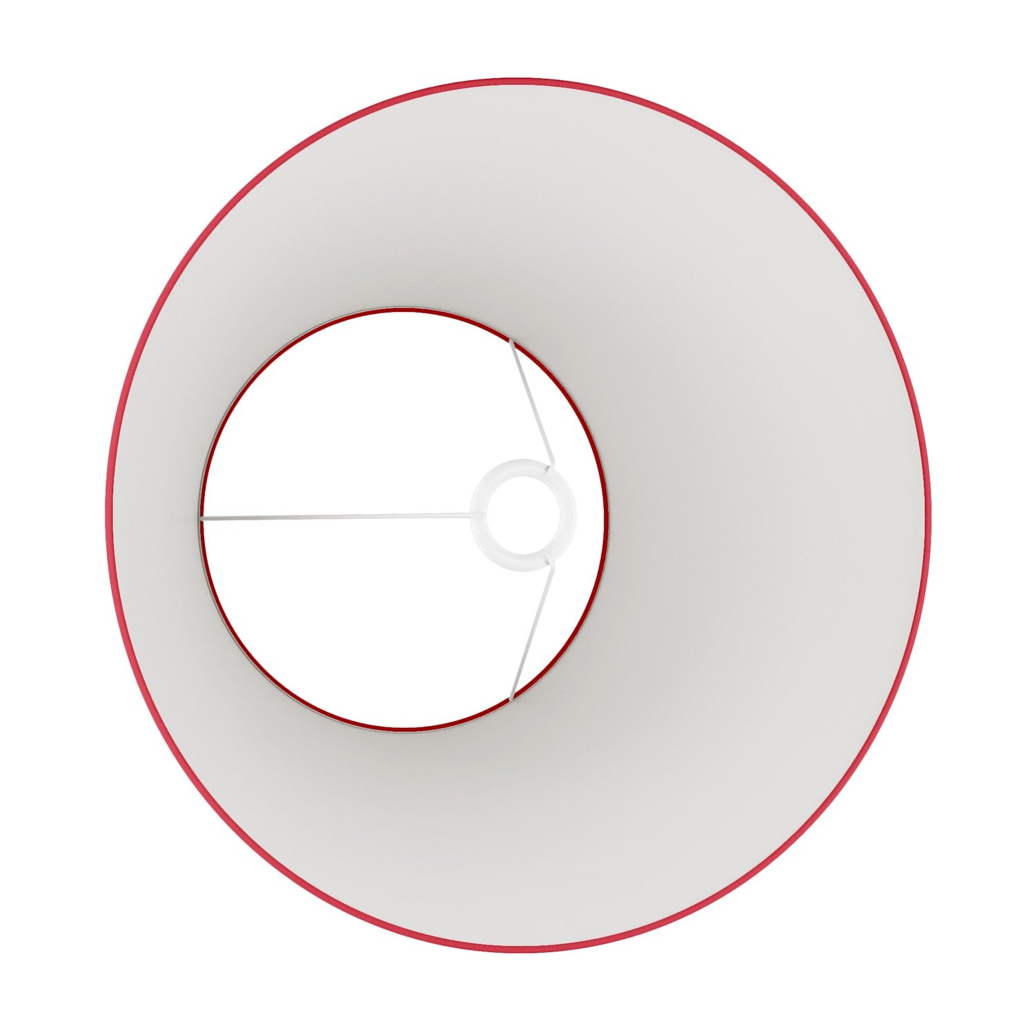 Paralume Impero L per lampada da tavolo o applique con attacco E27 - Made in Italy - Teletta Rosso