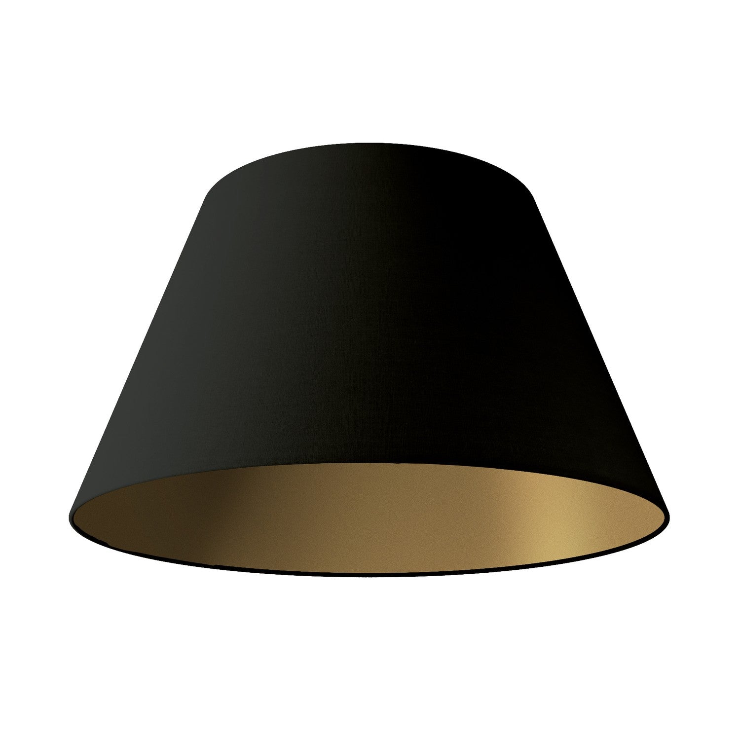 Paralume Impero L per sospensione con attacco E27 - Made in Italy - Nero/Oro