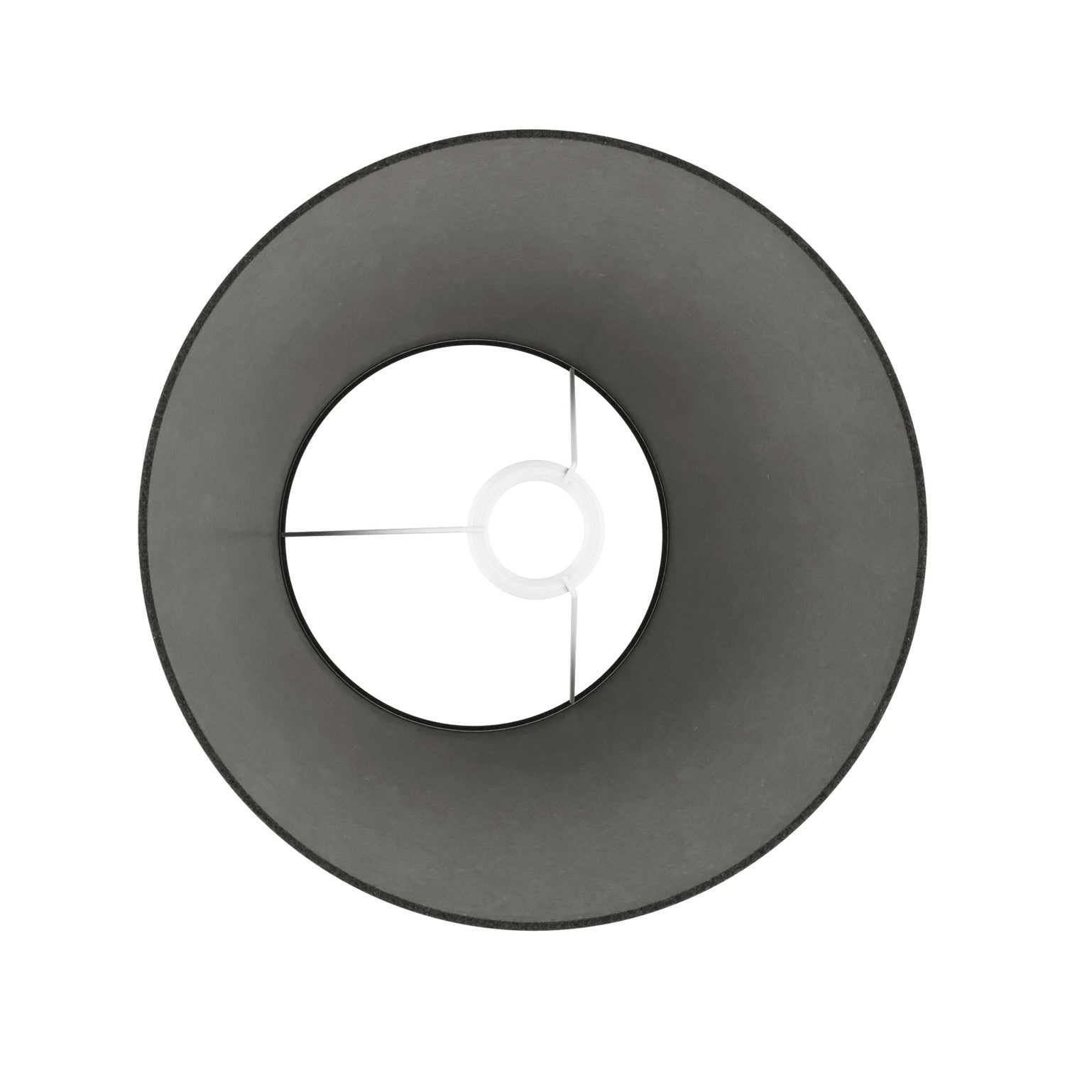 Paralume Impero M in tessuto per lampada da tavolo o applique con attacco E27 - Made in Italy - Lana grigio scura