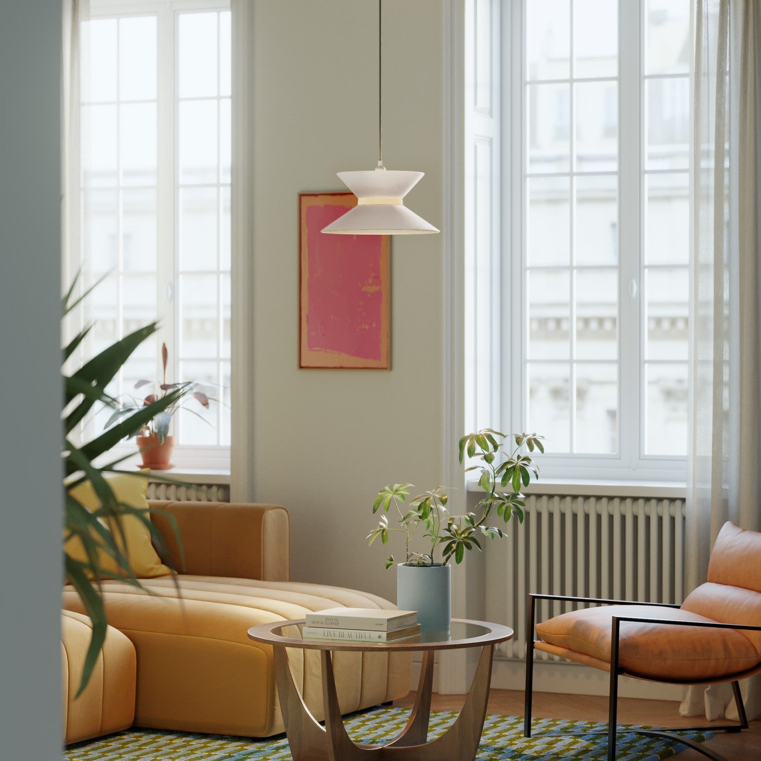 Paralume in tessuto Clessidra Arenal sabbia - Made in Italy Arenal sabbia