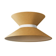 Paralume in tessuto Clessidra per lampada a sospensione - Lana Senape Lana sabbia