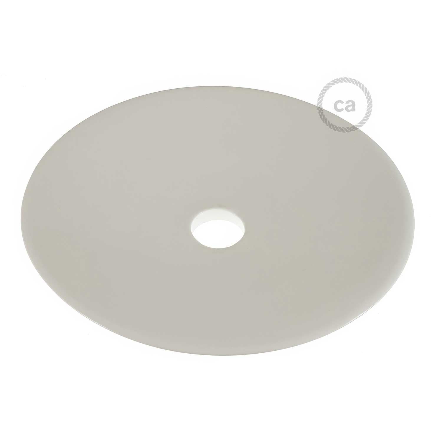 Paralume Piatto in ceramica per sospensione - Made in Italy - Effetto cemento