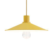 Paralume Swing in metallo smaltato per portalampada E27 - Mostarda