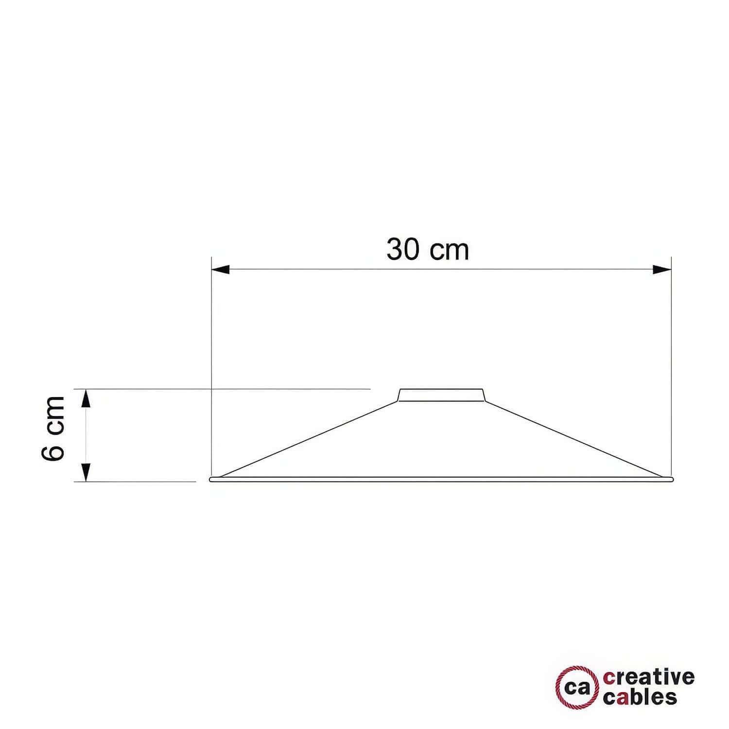Paralume Swing in metallo smaltato per portalampada E27 - Rame satinato