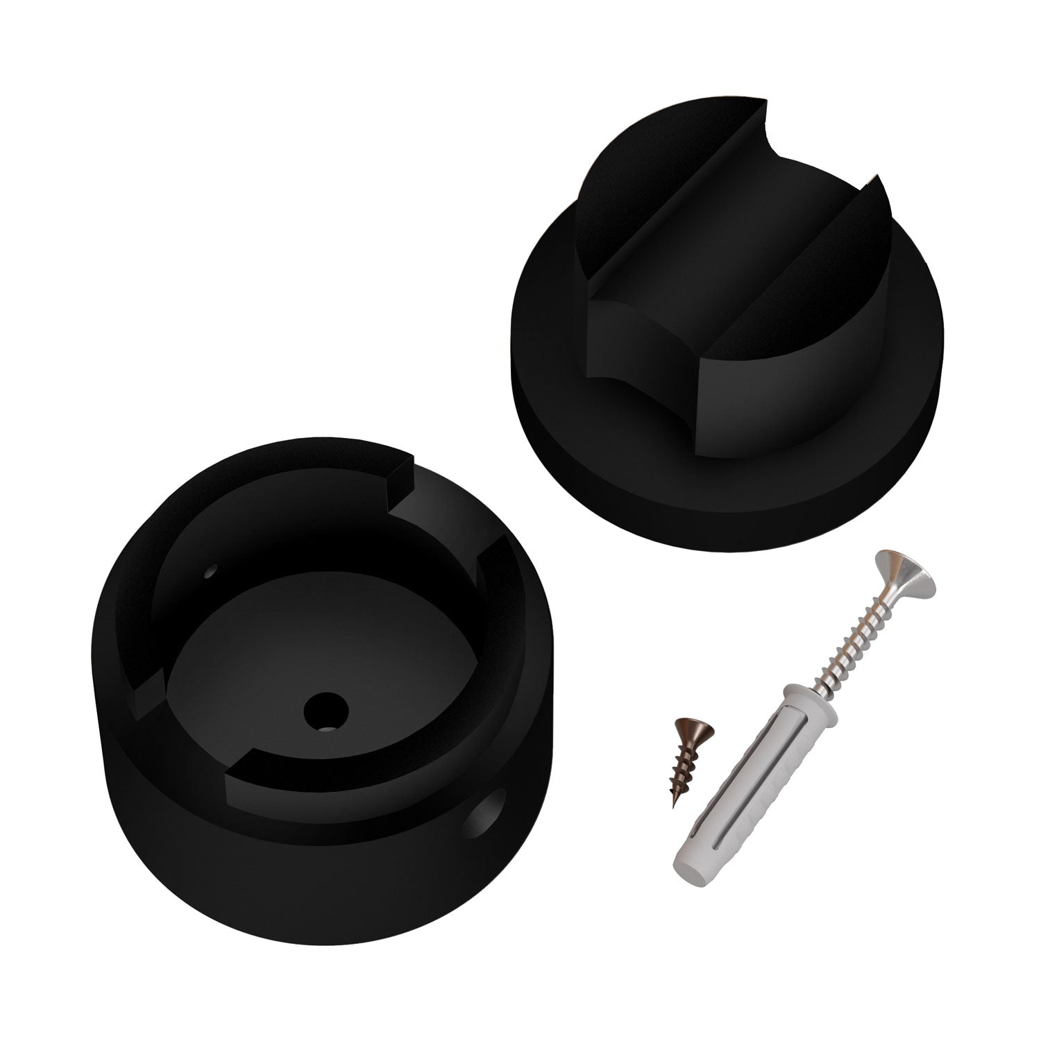 Passacavo in legno per cavo per catenaria e sistema Filé. Made in Italy - Nero