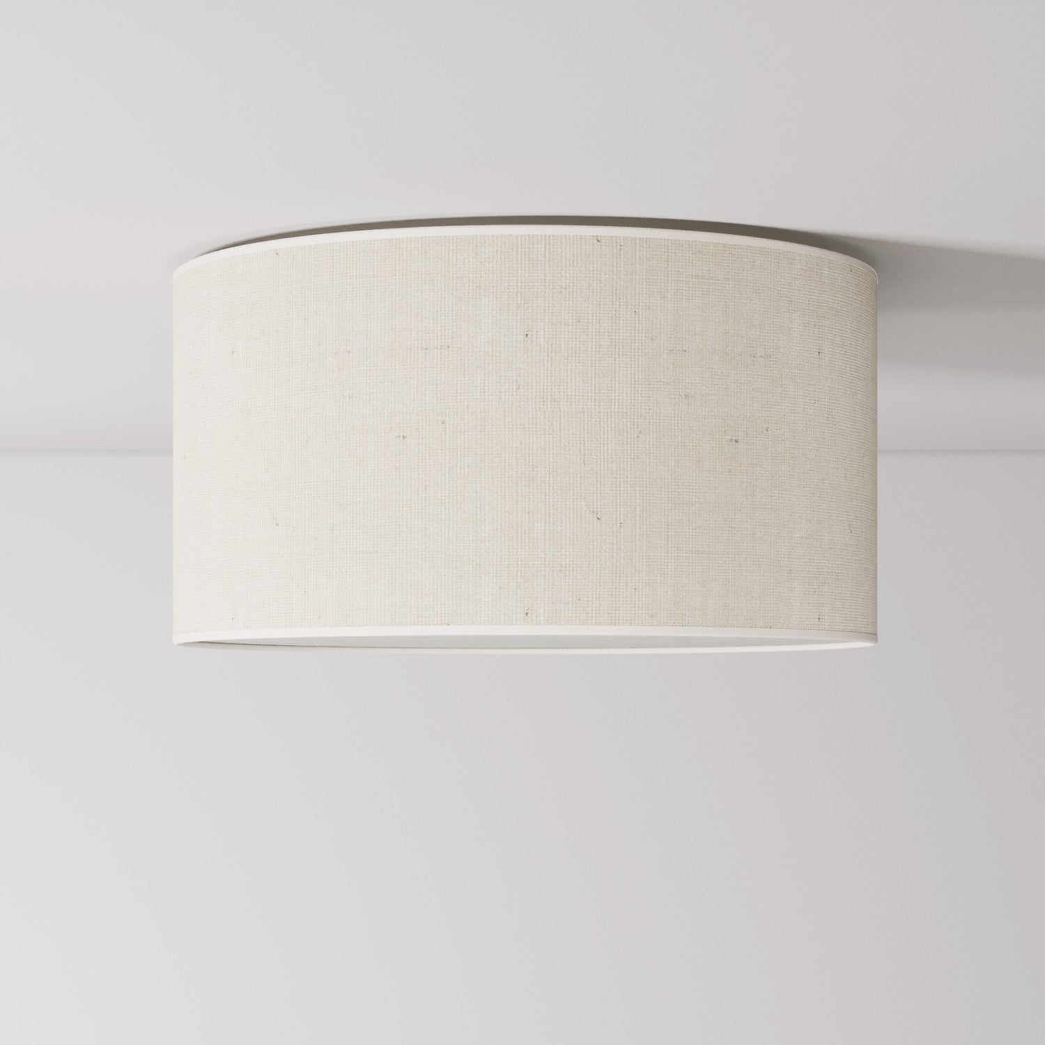 Plafoniera in tessuto Medium Juta chiara - Made in Italy