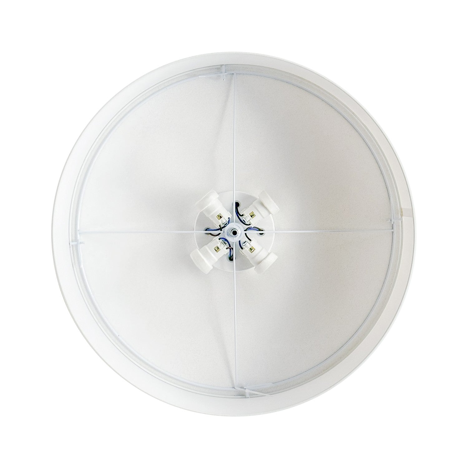 Plafoniera in tessuto Medium Slim - Made in Italy - Lino Crudo