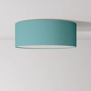 Plafoniera in tessuto Medium Slim - Made in Italy - Teletta Verde Dubbio