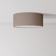 Plafoniera in tessuto Small Arenal cenere - Made in Italy