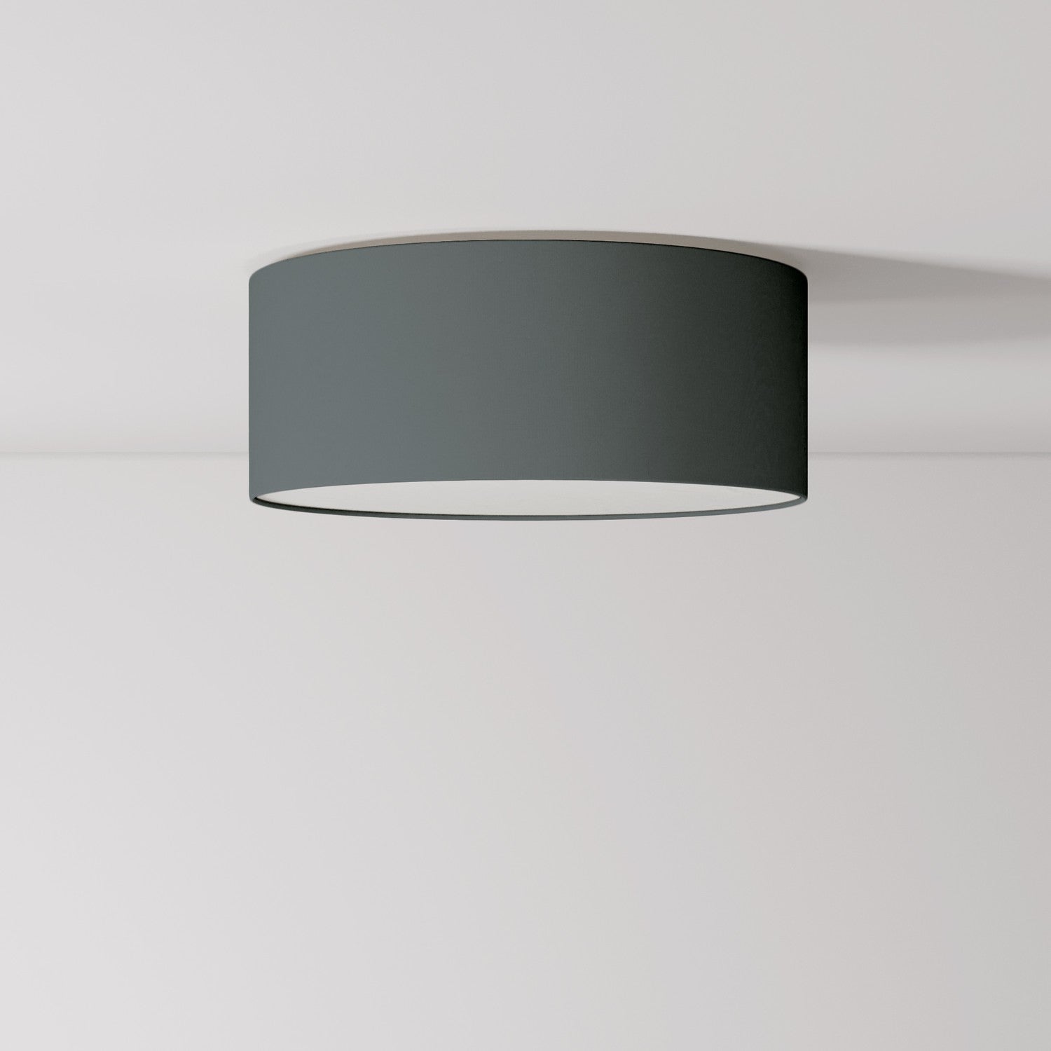 Plafoniera in tessuto Small - Made in Italy - Teletta Grigio Scuro