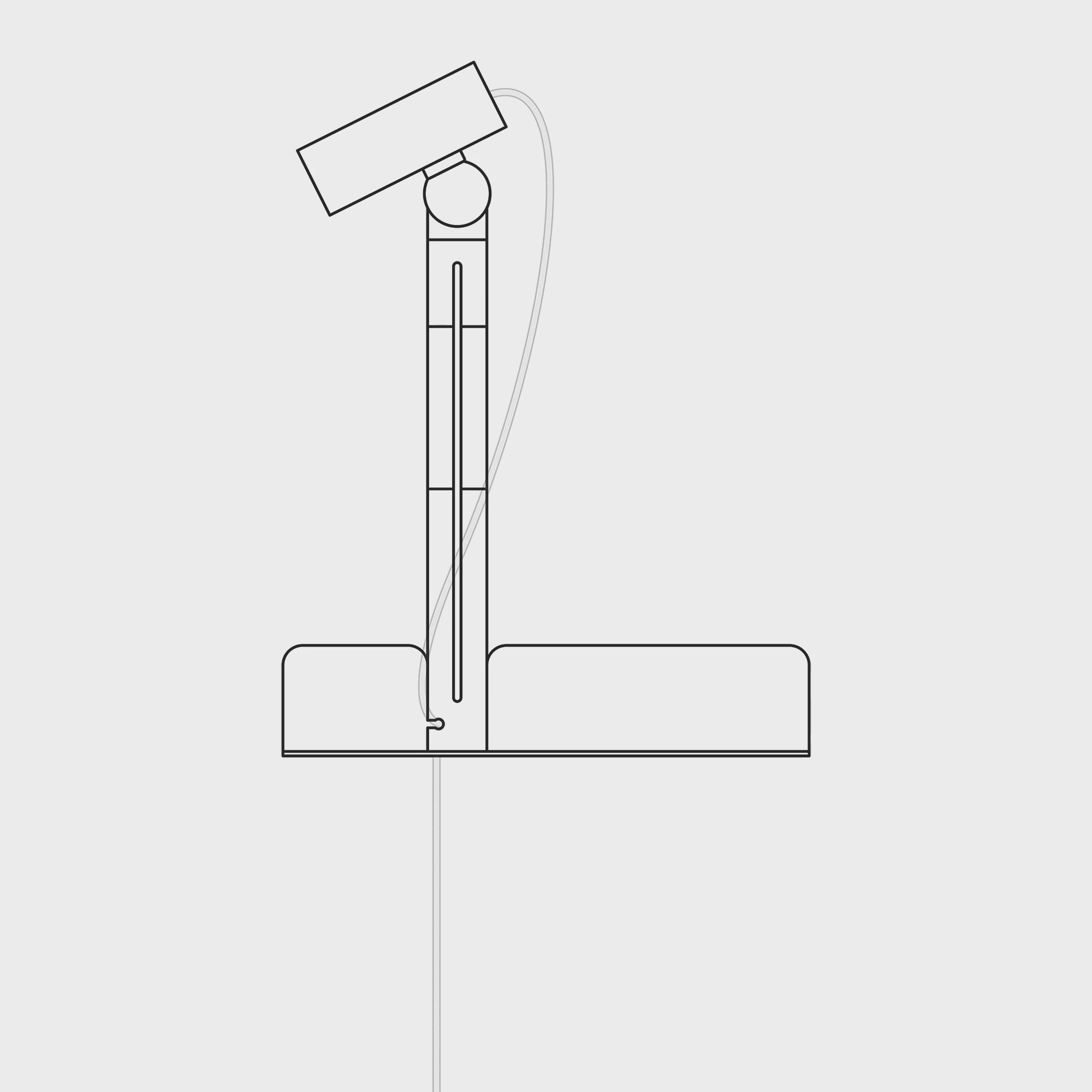 Φόρτωση βίντεο: Lampada da parete con mensola e faretto magnetico orientabile - Murio Tubo - Blu