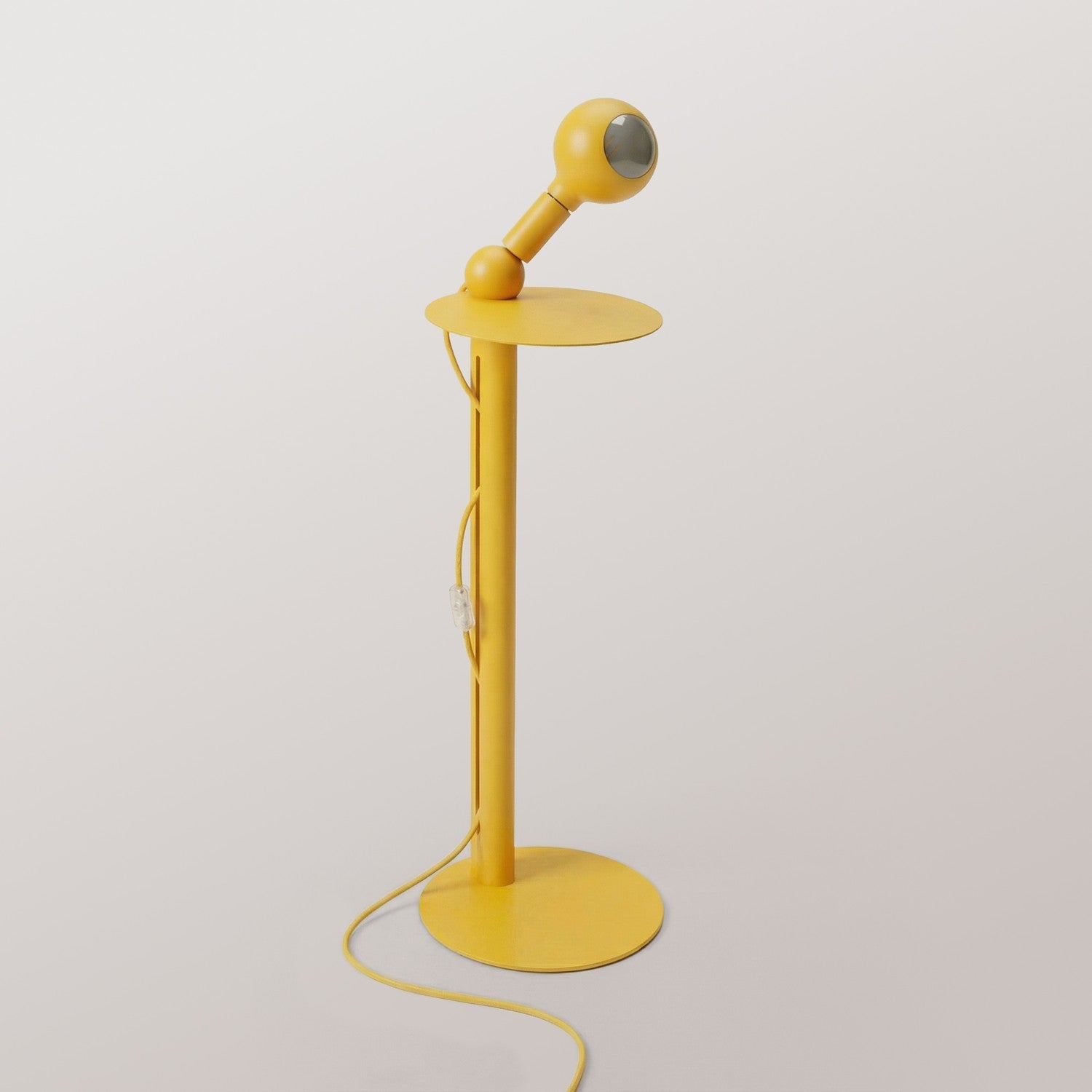 Rocco - Lampada da terra con lampadina Camo - Giallo - Creative Cables