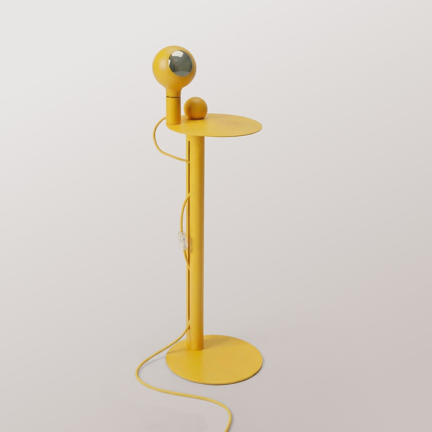 Rocco - Lampada da terra con lampadina Camo - Giallo - Creative Cables