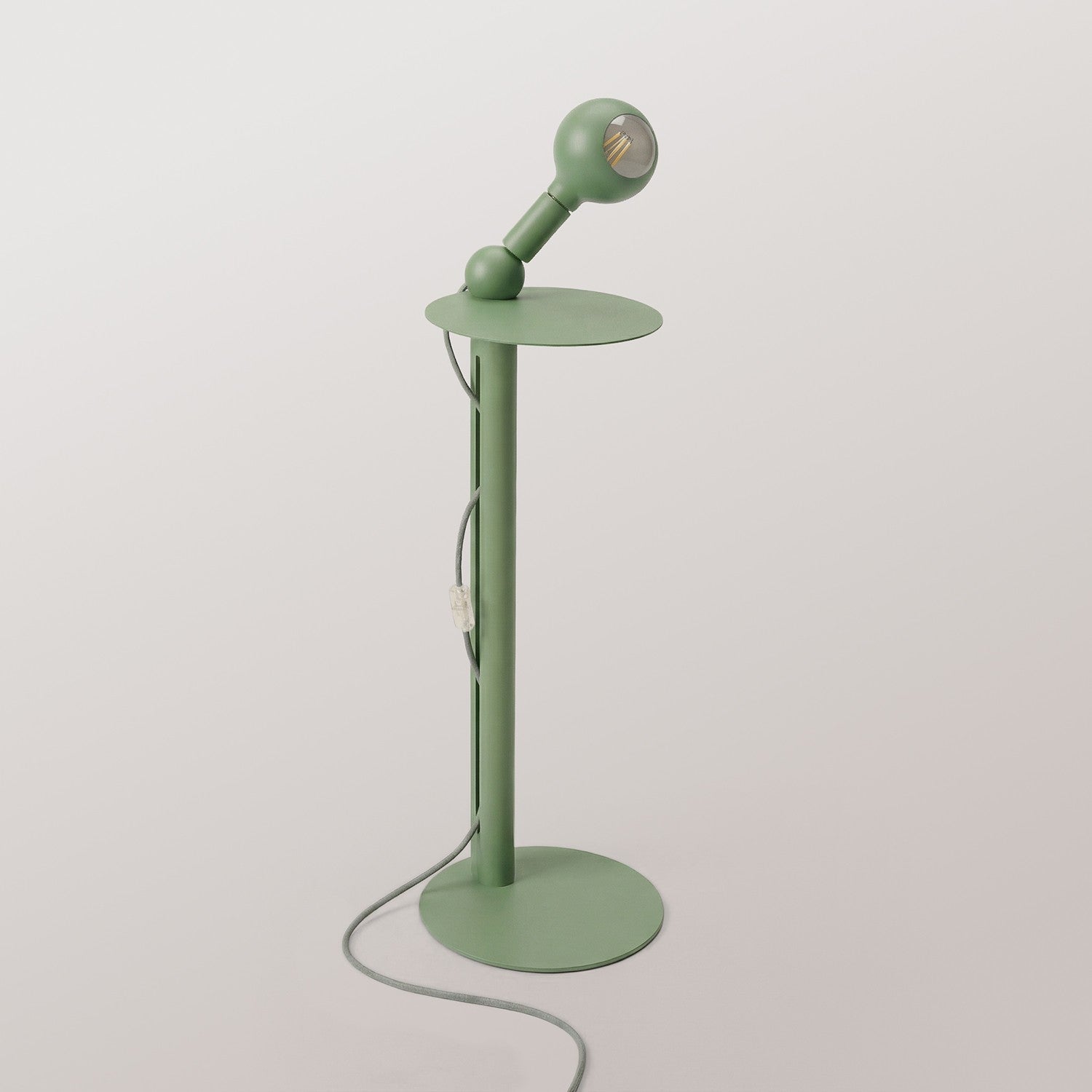 Rocco - Lampada da terra con lampadina Camo - Verde