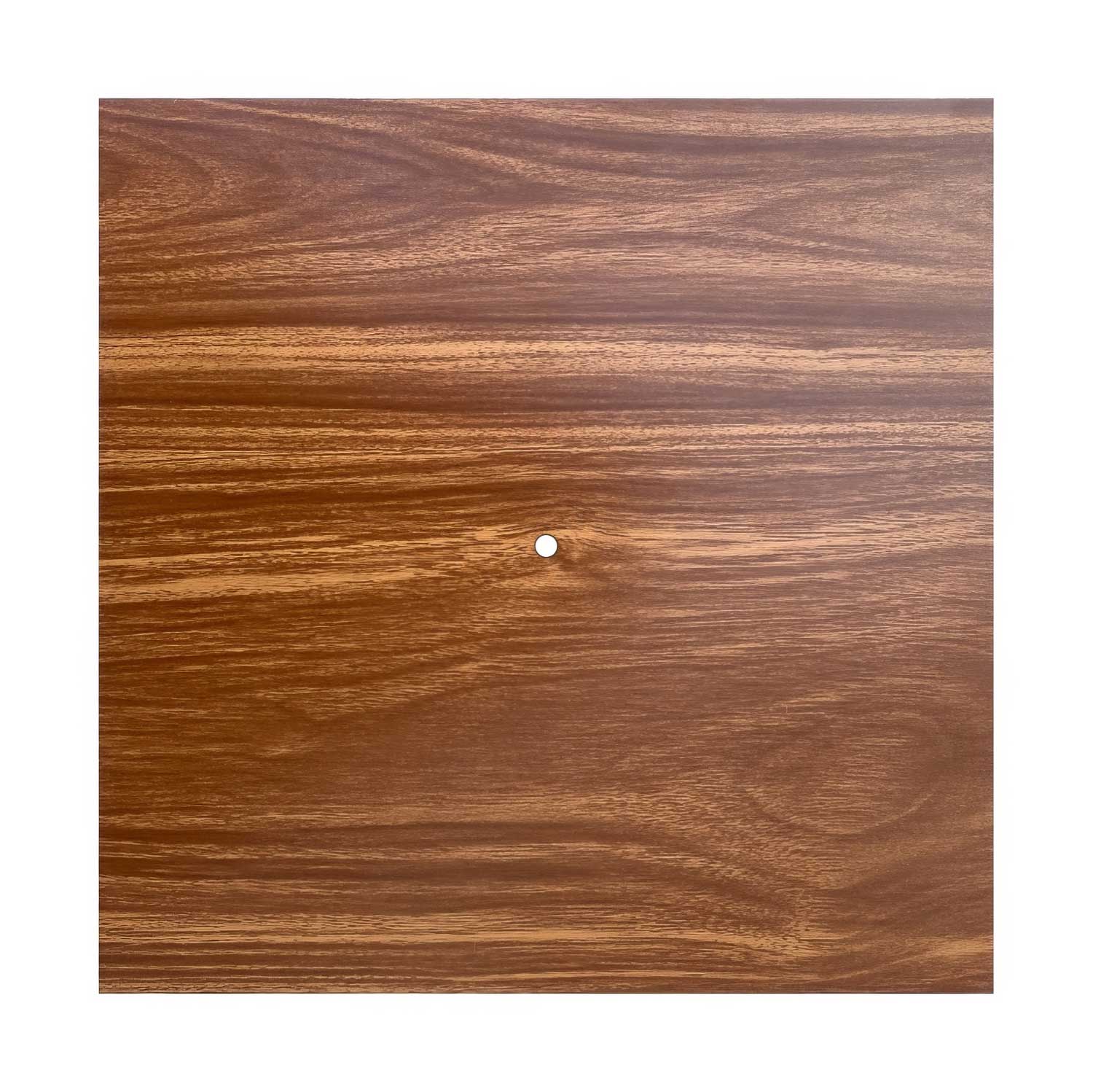 Rosone XXL Rose-One quadrato, 400 mm con 1 foro e 4 fori laterali - Legno Bianco