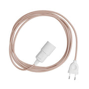 Snake - Lampada plug-in con cavo in tessuto colorato RM16