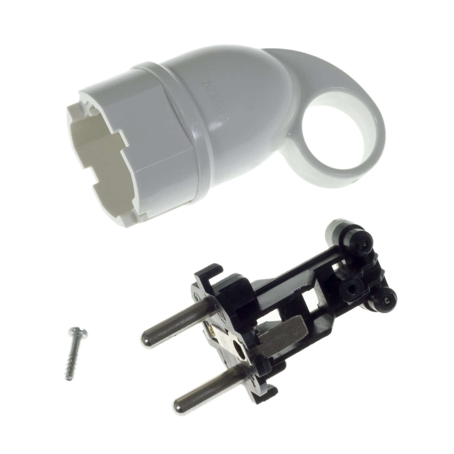 Spina Schuko Confort con anello 16A 250V - Bianco