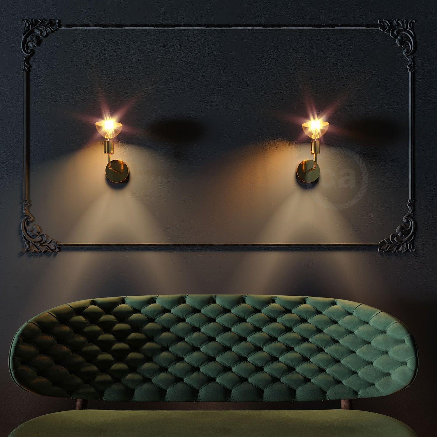 Tubo curvo di estensione 14 cm in metallo - Ottone