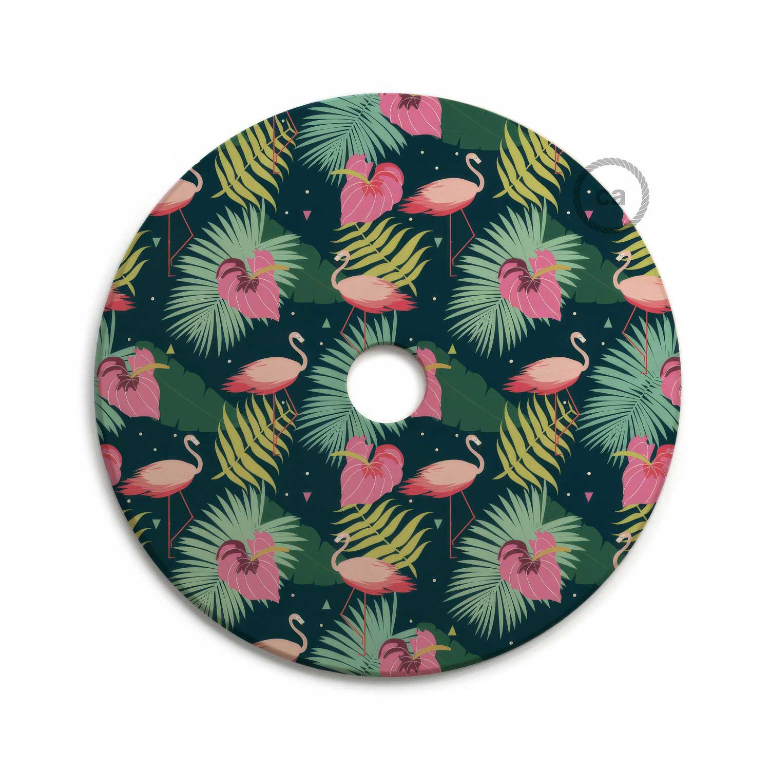 UFO Paralume in legno Special Edition Illustratori Italiani, double face, diametro 33 cm - Annachiara Zaminato